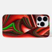 愛と希望の精神抽象芸術3Dレインボワート iPhoneケース (裏面横)