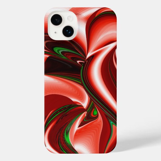 愛と希望の精神抽象芸術3Dレインボワート iPhoneケース (裏面)