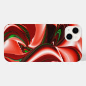 愛と希望の精神抽象芸術3Dレインボワート iPhoneケース (裏面横)