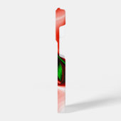 愛と希望の精神抽象芸術3Dレインボワート iPhoneケース (左側面)