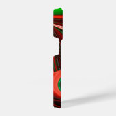 愛と希望の精神抽象芸術3Dレインボワート iPhoneケース (右側面)