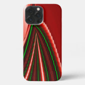 愛と希望の精神抽象芸術3Dレインボワート iPhoneケース (裏面)