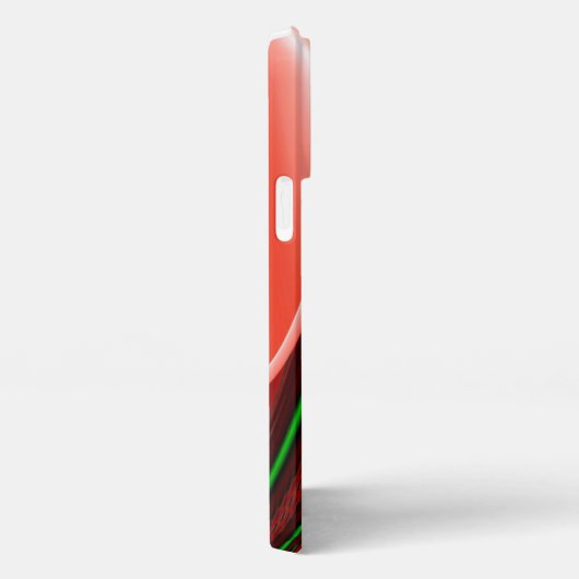 愛と希望の精神抽象芸術3Dレインボワート iPhoneケース (右側面)