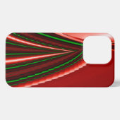 愛と希望の精神抽象芸術3Dレインボワート iPhoneケース (裏面横)