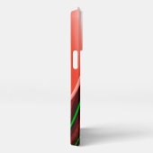 愛と希望の精神抽象芸術3Dレインボワート iPhoneケース (右側面)