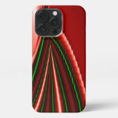 愛と希望の精神抽象芸術3Dレインボワート iPhoneケース (裏面)