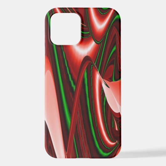 愛と希望の精神抽象芸術3Dレインボワート iPhoneケース (裏面)