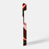 愛と希望の精神抽象芸術3Dレインボワート iPhoneケース (左側面)