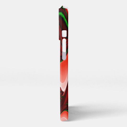 愛と希望の精神抽象芸術3Dレインボワート iPhoneケース (左側面)