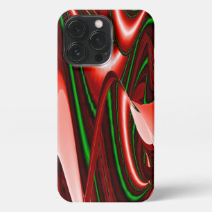 愛と希望の精神抽象芸術3Dレインボワート iPhone 13 PROケース