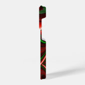 愛と希望の精神抽象芸術3Dレインボワート iPhoneケース (左側面)