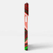 愛と希望の精神抽象芸術3Dレインボワート iPhoneケース (右側面)