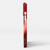 愛と希望の精神抽象芸術3Dレインボワート iPhoneケース (左側面)