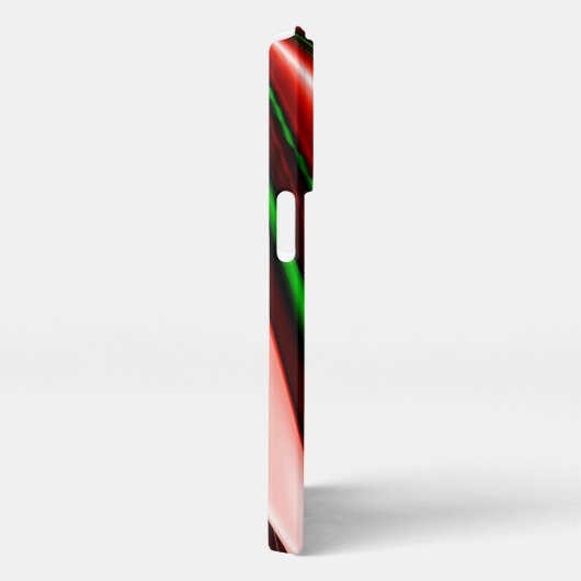 愛と希望の精神抽象芸術3Dレインボワート iPhoneケース (右側面)