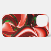 愛と希望の精神抽象芸術3Dレインボワート iPhoneケース (裏面横)