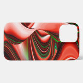 愛と希望の精神抽象芸術3Dレインボワート iPhoneケース (裏面横)