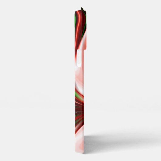 愛と希望の精神抽象芸術3Dレインボワート iPhoneケース (右側面)