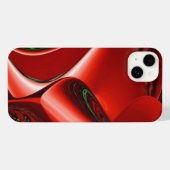 愛と希望の精神抽象芸術3Dレインボワート iPhoneケース (裏面横)