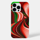 愛と希望の精神抽象芸術3Dレインボワート iPhoneケース (裏面)