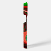 愛と希望の精神抽象芸術3Dレインボワート iPhoneケース (右側面)