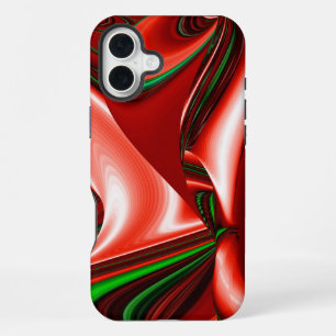 愛と希望の精神 アブストラクト 3D レインボーアート iPhone 16 PLUSケース