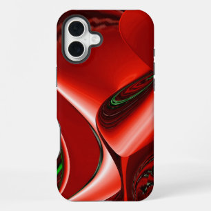 愛と希望の精神 アブストラクト 3D レインボーアート iPhone 16 PLUSケース