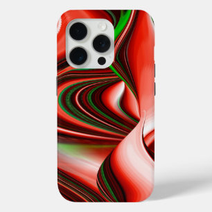 愛と希望の精神、抽象的な3Dレインボーアート iPhone 15 PROケース