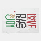 愛と平和とジョイキッチンタオル キッチンタオル (横)