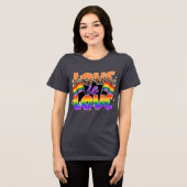 愛と平和とドーナツ トライブレンドTシャツ (正面全面)