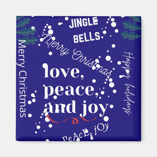 愛と平和と喜び マグネット (正面)