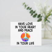 愛と平和のカード ポストカード (スタンド正面)