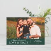 愛と平和の写真で神があなたを祝福してほしい シーズンカード (スタンド正面)