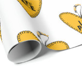 愛と平和の刺繍・黄色・ ラッピングペーパー (ロールコーナー)