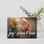 愛と平和の喜び |写真 |クリスマス シーズンカード (スタンド正面)