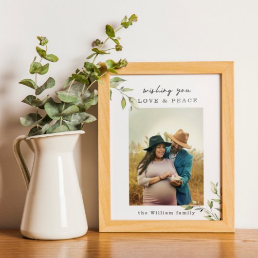 愛と平和の家族の写真のポスターとプリント ポスター