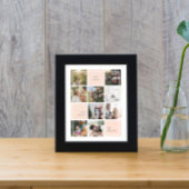 愛と平和の家族の写真コラージュのポスターとプリント ポスター