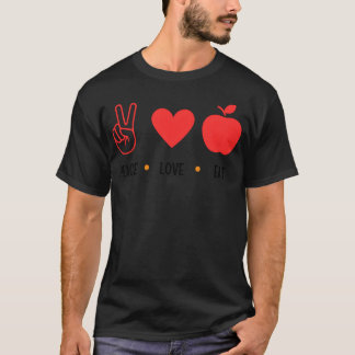 愛と平和の引用 デザイン ファミリー Tシャツ