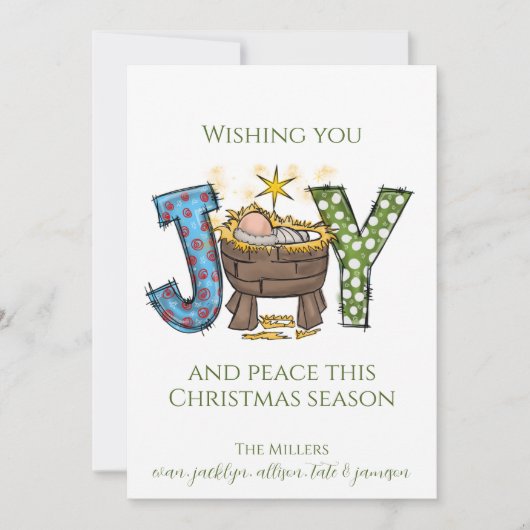 愛と平和を祈る シーズンカード (正面)