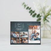 愛と平和5フォトコラージュchalkboard休日 ポストカード (スタンド正面)