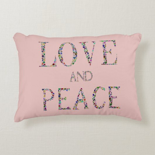 愛と平和 アクセントクッション (正面)