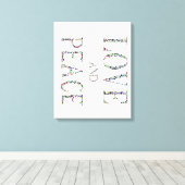 愛と平和 キャンバスプリント (インサイチュ (ウッドフロア))