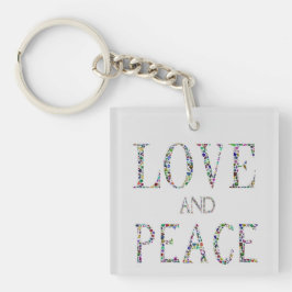 愛と平和 キーホルダー