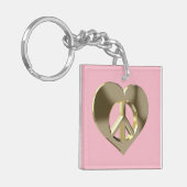 愛と平和 キーホルダー (正面左)