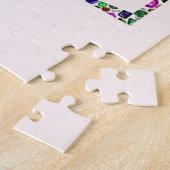 愛と平和 – ジェムストーンレタリングデザイン ジグソーパズル (側面)