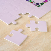 愛と平和 – ジェムストーンレタリングデザイン ジグソーパズル (側面)