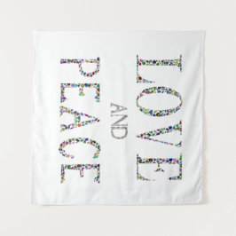 愛と平和 タペストリー