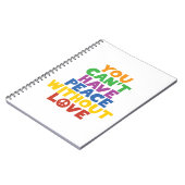 愛と平和 ノートブック (左側)