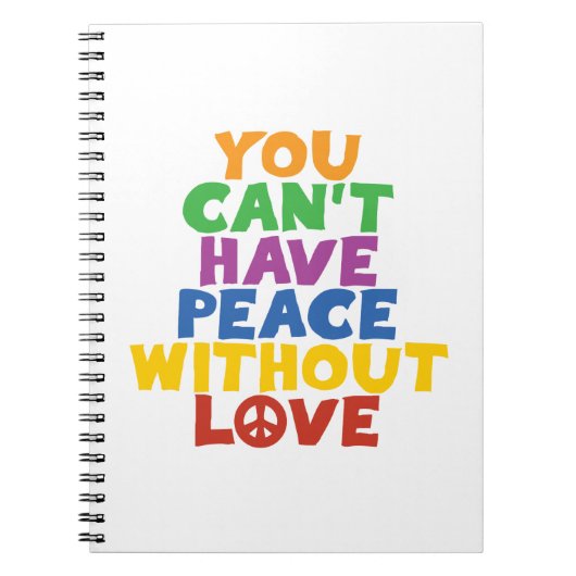 愛と平和 ノートブック (正面)