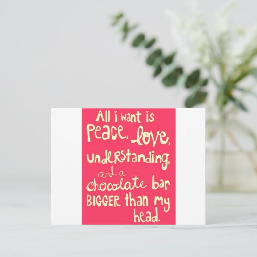 愛と平和 ポストカード (スタンド正面)