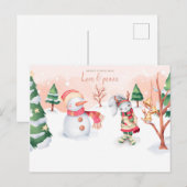 愛と平和 ポストカード (正面/裏面)